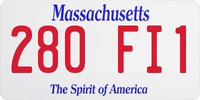 MA license plate 280FI1