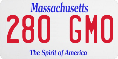 MA license plate 280GM0