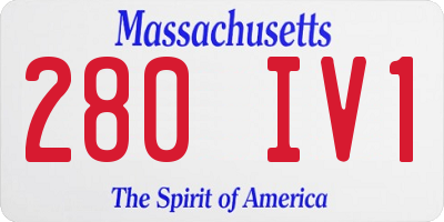 MA license plate 280IV1