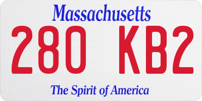 MA license plate 280KB2