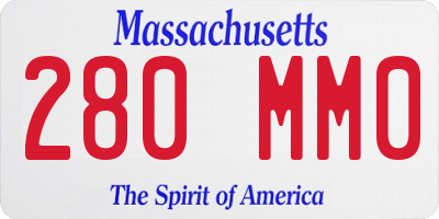 MA license plate 280MM0