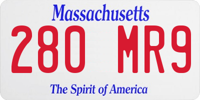 MA license plate 280MR9