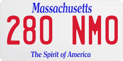 MA license plate 280NM0