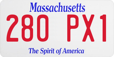 MA license plate 280PX1