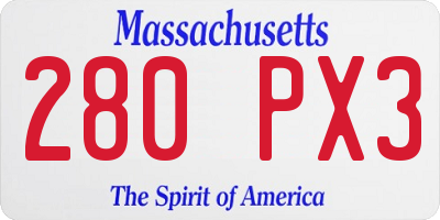 MA license plate 280PX3