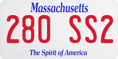MA license plate 280SS2