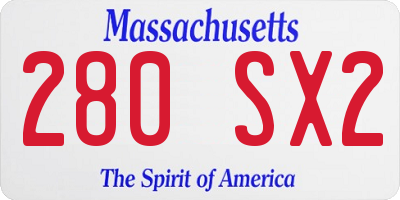 MA license plate 280SX2