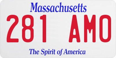 MA license plate 281AM0