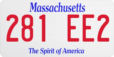 MA license plate 281EE2