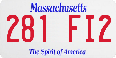MA license plate 281FI2