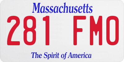 MA license plate 281FM0