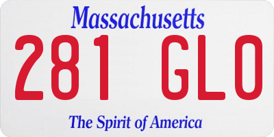 MA license plate 281GL0