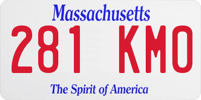 MA license plate 281KM0