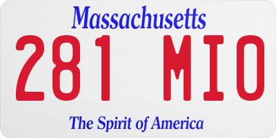 MA license plate 281MI0