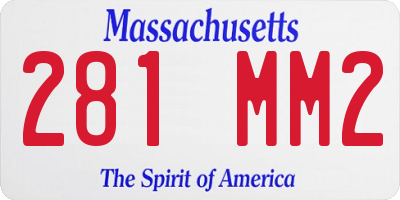 MA license plate 281MM2