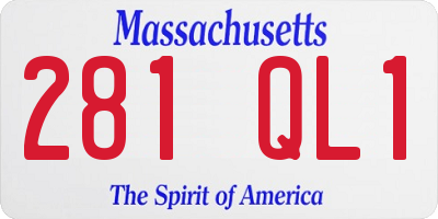 MA license plate 281QL1