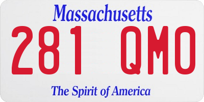 MA license plate 281QM0