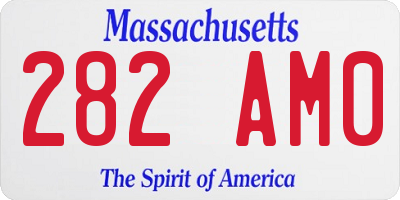 MA license plate 282AM0