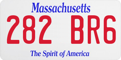 MA license plate 282BR6