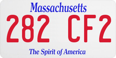 MA license plate 282CF2