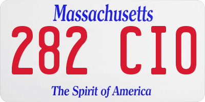 MA license plate 282CI0