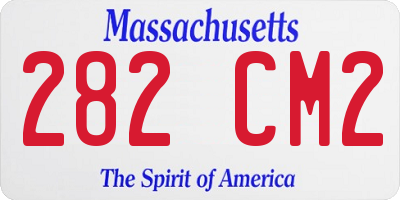 MA license plate 282CM2