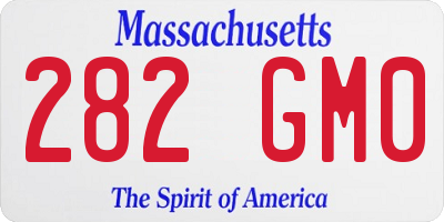 MA license plate 282GM0