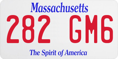 MA license plate 282GM6