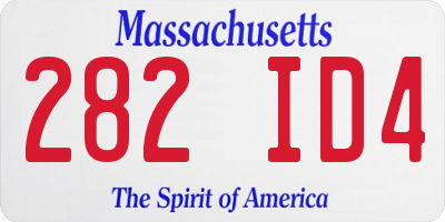 MA license plate 282ID4