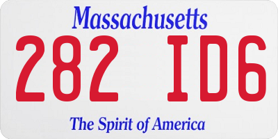 MA license plate 282ID6