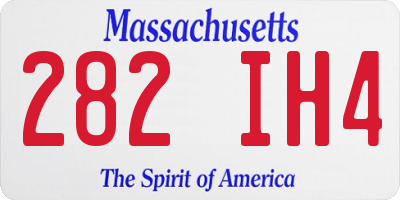MA license plate 282IH4