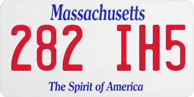 MA license plate 282IH5
