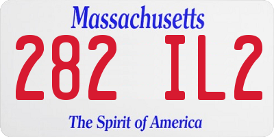 MA license plate 282IL2