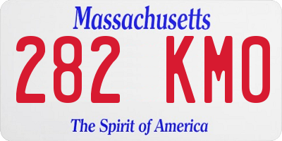 MA license plate 282KM0