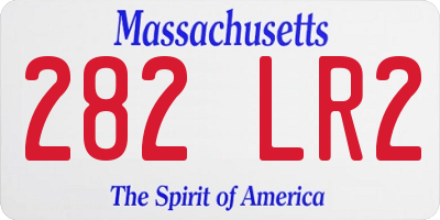 MA license plate 282LR2