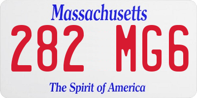 MA license plate 282MG6
