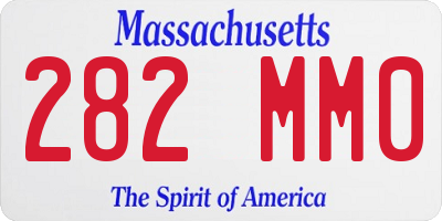 MA license plate 282MM0