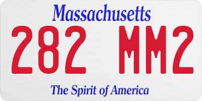 MA license plate 282MM2