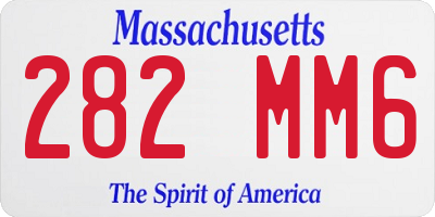 MA license plate 282MM6