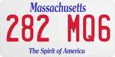 MA license plate 282MQ6