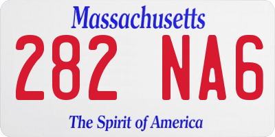 MA license plate 282NA6