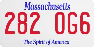MA license plate 282OG6