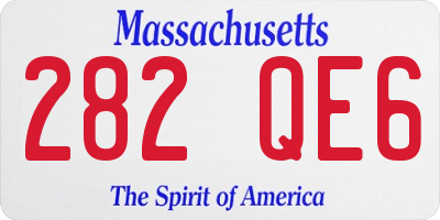 MA license plate 282QE6