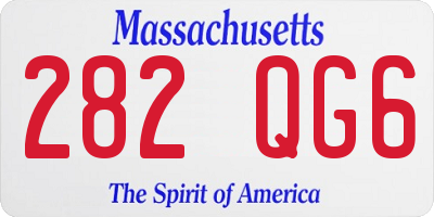 MA license plate 282QG6