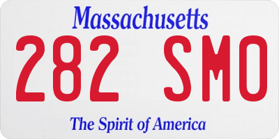MA license plate 282SM0