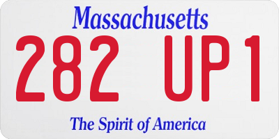 MA license plate 282UP1