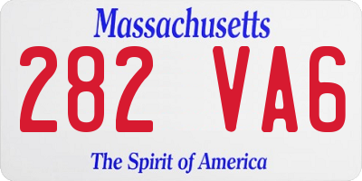 MA license plate 282VA6