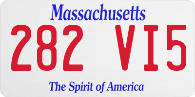 MA license plate 282VI5