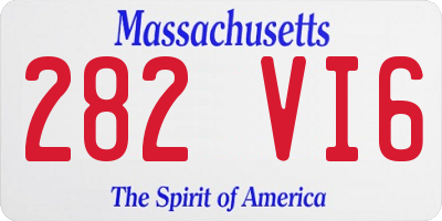 MA license plate 282VI6