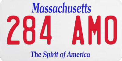 MA license plate 284AM0
